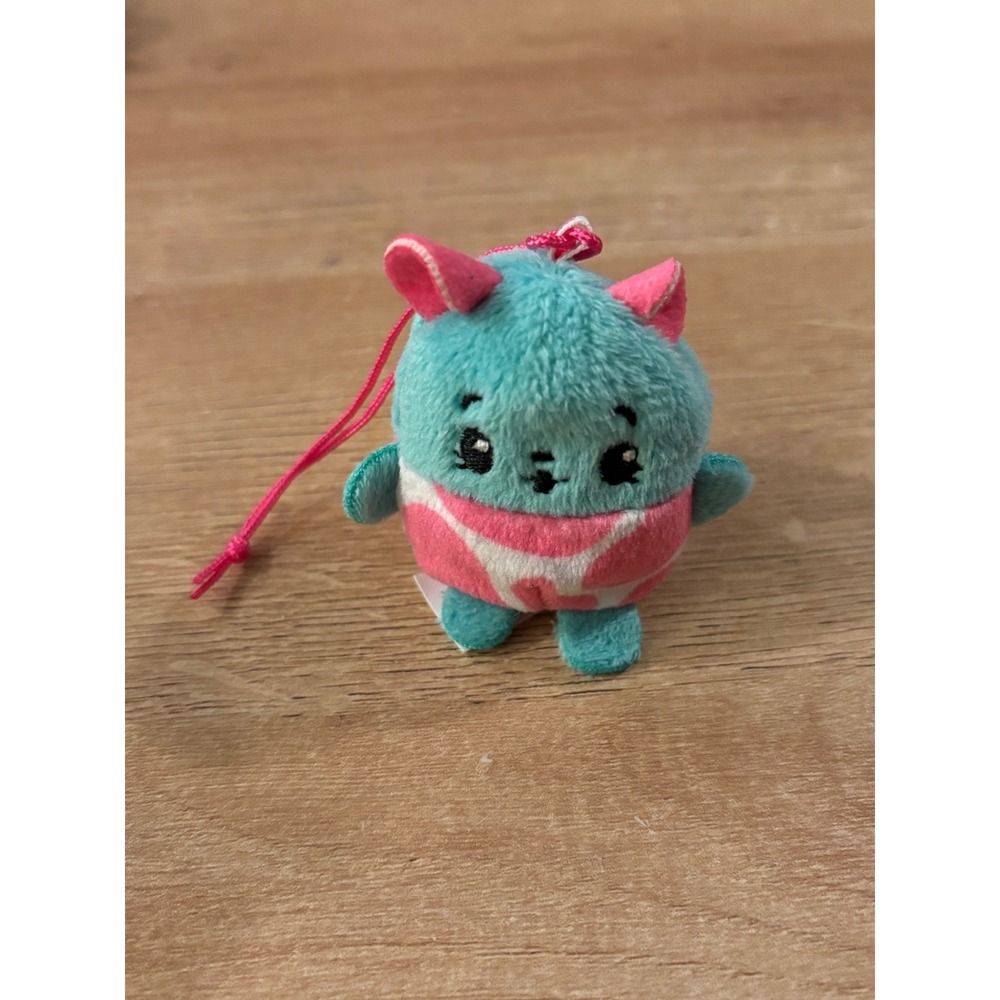 Pikmi Pops Surprise Season 2 Niblet the Hamster Teal Pink Cow Print Plush 2"